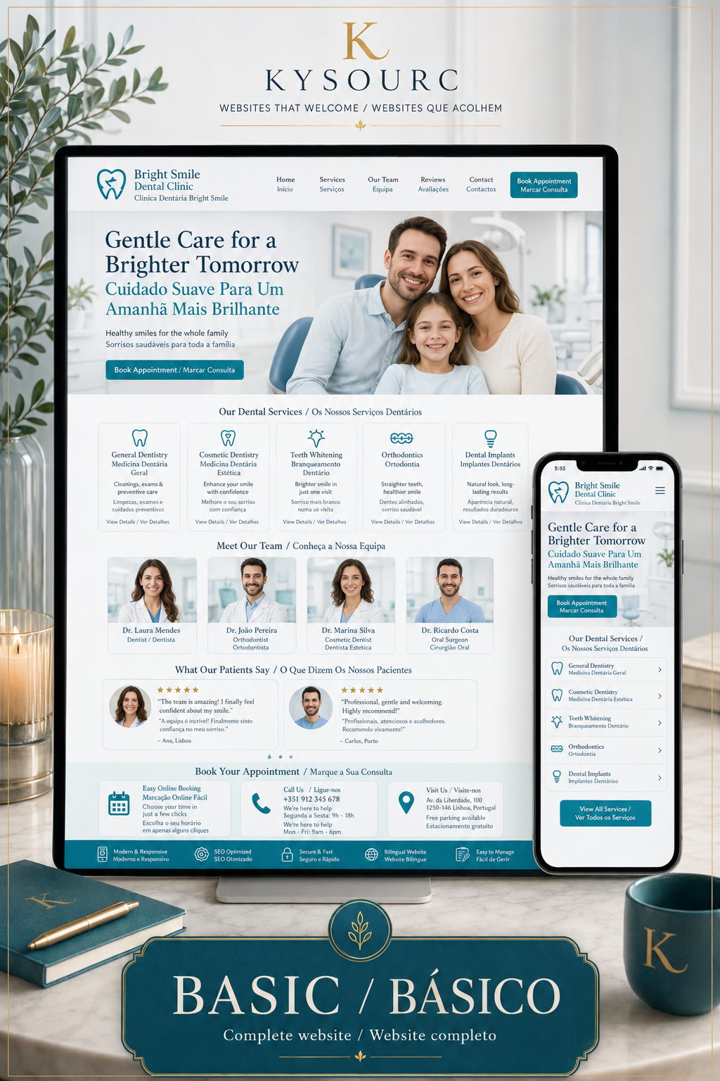Página Web Personalizada — Pacote Básico