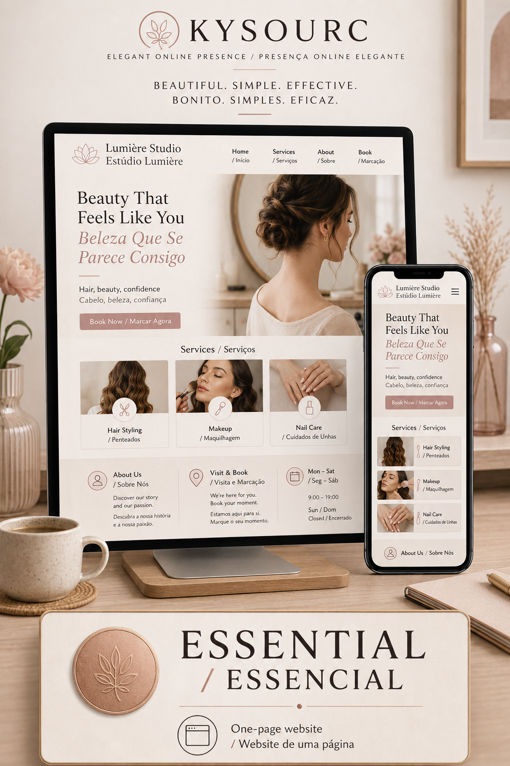 Página Web Personalizada — Pacote Essencial