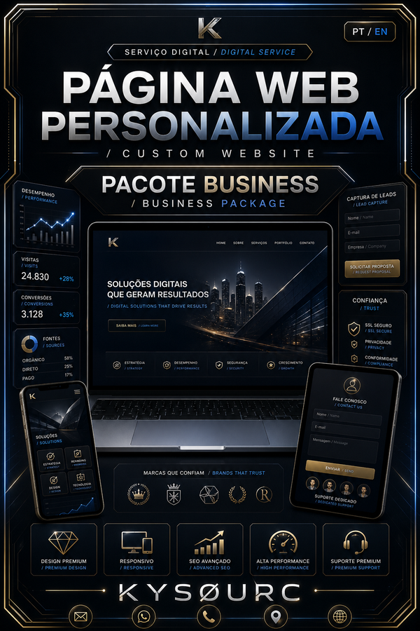 Página Web Personalizada — Pacote Business